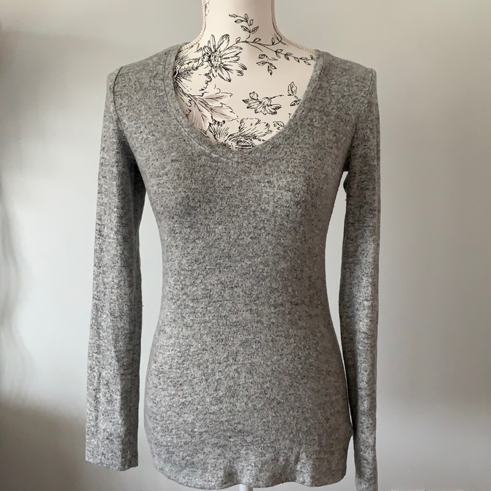 Express Women’s Fitted Long Sleeve V Neck